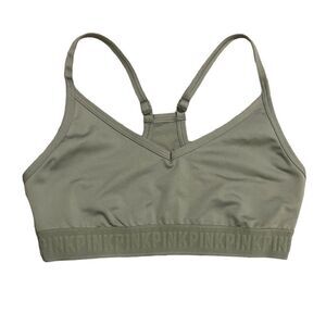 PINK Victoria Secret Green Ultimate Athletic Sport Workout Bra